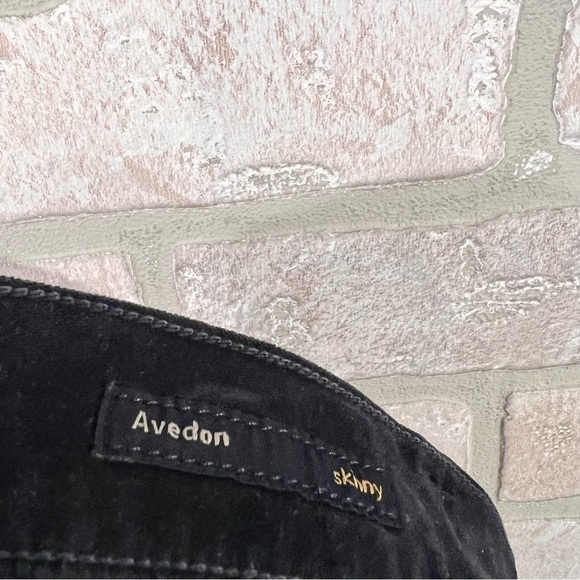 Citizens of Humanity Avedon Skinny Black Velvet Jeans Size 25 - Picture 4 of 12